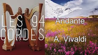 Andante van A. Vivaldi  Harpduo Les 94 Cordes met Stien De Neef en Eva Mayaert