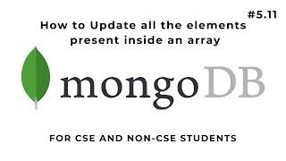 MongoDB update all the elements present inside an array | Hindi