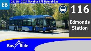 TransLink CMBC 2024 NovaBus LFS CNG - 24128 | 116 Edmonds Station