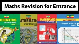 Mathematics Full revision for 2016 Entrance Examination From grade 9-12 #ethiopianeducation #uee