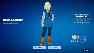 How To Get Android 18 Skin For FREE In Fortnite! (Unlocked LEGO Android 18 Style) Free Dragon Ball Z