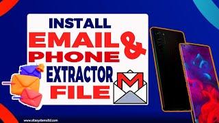 How to install Email and phone extractor file software