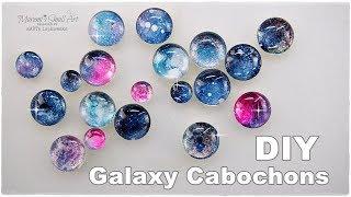 DIY  Galaxy Cabochons using Watercolors  Maremi's Small Art 