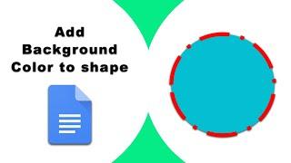 How to add background color to a shape in google docs