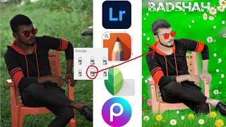 Autosesk Face Smooth Full Totorial || Snapseedlight || PicsArt Blur Background ||  Raju editing 01