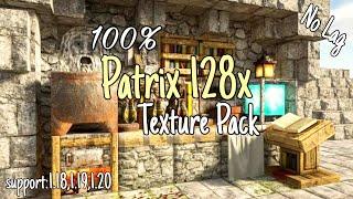 Minecraft (1.20,1.19,1.18) Shader Patrix 128x Texture Pack For Android