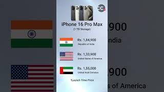 iPhone 16 Pro Max 1TB Storage: Price Comparison – India, UAE, USA @AppleIndia @Apple