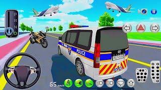 3D Driving Class Simulation - Funny Police Officer Refuel His Super Car Gas Crazy Driving Gameplay