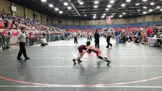 Jack Ferguson - KFWC Youth State Tourney (74lb) 02/03/19 - win by pin