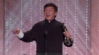 Jackie Chan receives an Honorary Award at the 2016 Governors Awards