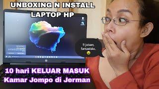 BELI & UNBOXING LAPTOP HP Model 15s-fq3510ng HARGA 9jt HASIL dr KELUAR MASUK KAMAR JOMPO DI JERMAN