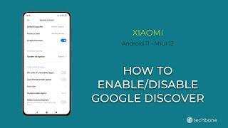 How to Turn On/Off Google Discover - Xiaomi [Android 11 - MIUI 12]