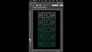 Creating Neon Lettering In Adobe Illustrator