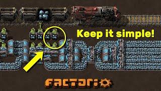 Efficient Train Loading and Unloading - Factorio Beginner Guide / Tutorial