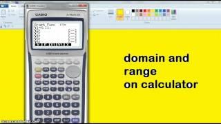 12mat domain range on calculator