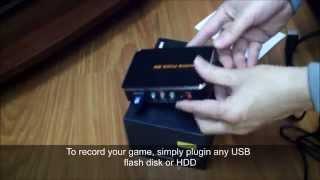 HDMI Game Capture 1080P HD Video Capture Recorder Box for XBOX One 360 PS3 WII U