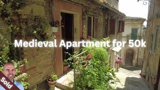 *SOLD* Quirky Medieval Apartment To Renovate in Penne Abruzzo Italy Virtual Property