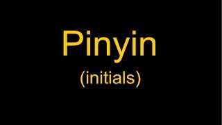 Chinese basics - Pinyin explained (initials)