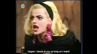 NINA HAGEN 1992 Nina Hagen vs  Angela Merkel ENGLISH SUBTITLES #ninahagen