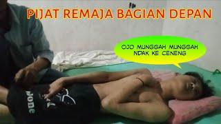 Javanese traditional massage for teenagers at the front