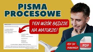 Pisma procesowe: co wymagają na maturze z WOS-u?