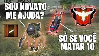 FREE FIRE TESTE SOCIAL FINGI SER NOVATO E SURPREENDI TODOS! ‹ Macete ›