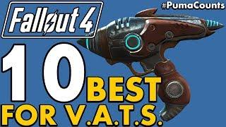 Top 10 Best Guns and Weapons for Vats in Fallout 4 (Lowest Action Point Cost) #PumaCounts