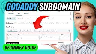 How to create a subdomain in godaddy (UPDATED)