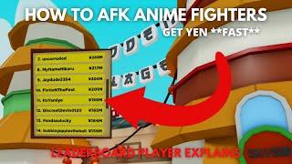 HOW TO AFK FARM GOLD IN ANIME FIGHTERS (FASTEST YEN STRAT)