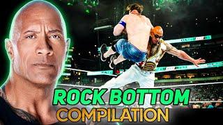 WWE The Rock Rock Bottom Compilation in WWE