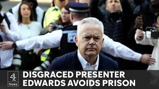 Former BBC presenter Huw Edwards given six month suspended jail sentence