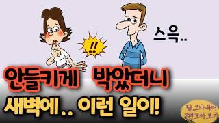 “스윽” 몰래 한번 넣었는데 새벽에 이런 일이! (충격반전) 등 두편 모아보기 ㅋㅋ[유머/재미있는/웃긴/개그/코미디]