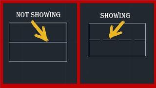 HOW TO FIX BROKEN LINES NOT SHOWING IN AUTOCAD