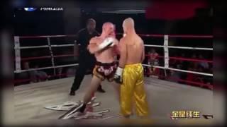 боец MMA vs Шаолинского монаха, прием Чугунная башка