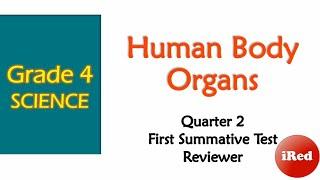 Grade 4 Science | Quarter 2 | Body Organs | Summative Test Reviewer