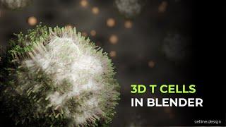 Blender Tutorial | 3D T Cells | 3D T Lymphocytes | Beginner Level