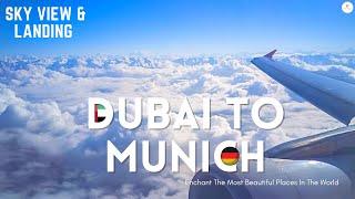 Dubai to Munich Sky View from GoPro - Landing in Munich From Emirates A380  #europetravel