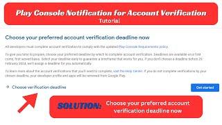 SOLUTION: Choose your preferred account verification deadline now || Bangla Tutorial