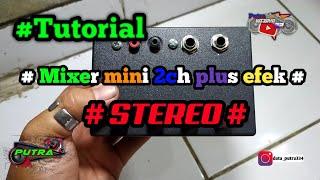 Mixer mini stereo 12 VDC