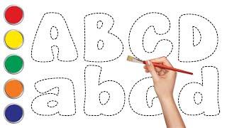 How to Write Letters for Children - Teaching Writing ABC for Preschool - Alphabet for Kids