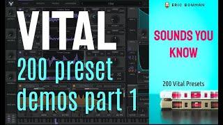 Sounds You Know Demo - First 150 Vital Presets