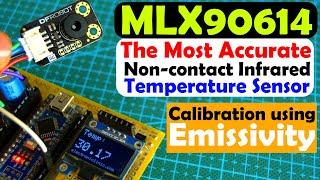 MLX90614 non contact infrared temperature sensor with Arduino, MLX90614 Emissivity Calibration