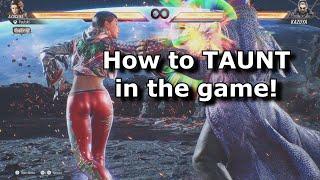 Tekken 8 - How to perform TAUNT in the game!