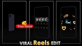 Instagram Viral Keyboard Name Status Video Editing In Capcut | Trending Video Tutorial