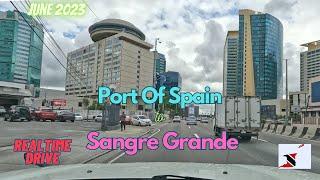 June 2023. Port Of Spain to Sangre Grande. How many Highway traffic lights between ?