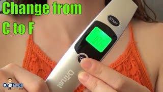 Dr Trust USA Infrared Thermometer 603 - How to Change between C and F