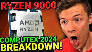 RYZEN 9000 LIVE BREAKDOWN!! | AMD at Computex 2024