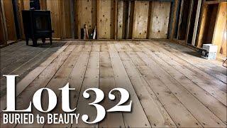 Abandoned Hoarder House Renovation.  Incredible Wood Floor Discovery at Lot 32.