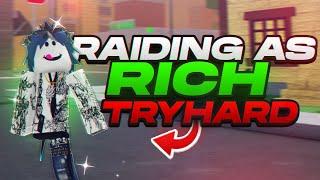 ⭐ Raiding as RICH Tryhard with STAR in Da Hood! ⭐