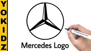 Mercedes Logo Drawing | YoKidz Drawing | YoKidz Channel
